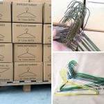 Customizable Dry Cleaners Hangers , Tearproof Metal Wire Coat Hangers