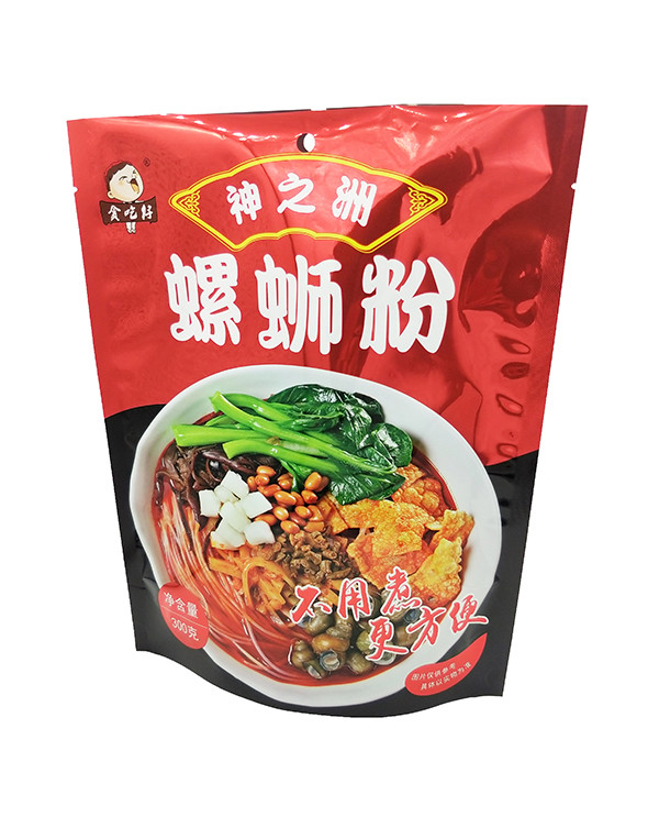 230*145mm Stand Up Zipper Pouch Fresh Noodle Spaghetti Bag Gravure Printing