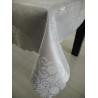 Buy cheap BSCI audit passed-Hot selling products-100% Polyester Jacquard table cloth for gery color from wholesalers