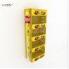 Buy cheap Custom 4-Tiers Yellow Metal Food Display Rack Design for Sale from wholesalers