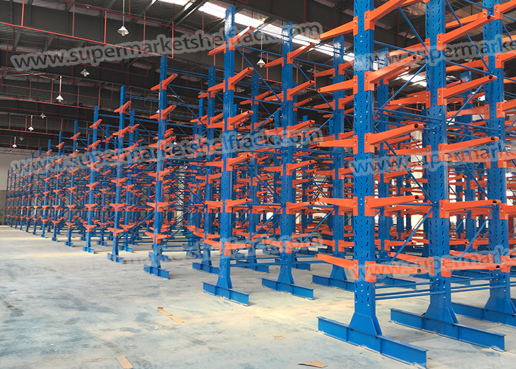 500kg 2mm 2M Industrial Pallet Racking Shelf Cantilever Shelving Double Side Heavy Duty