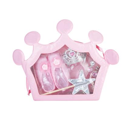 Buy cheap Popular pretend play plastic girl dresses set Beauty set with shoes, earring ,wand, crown from wholesalers