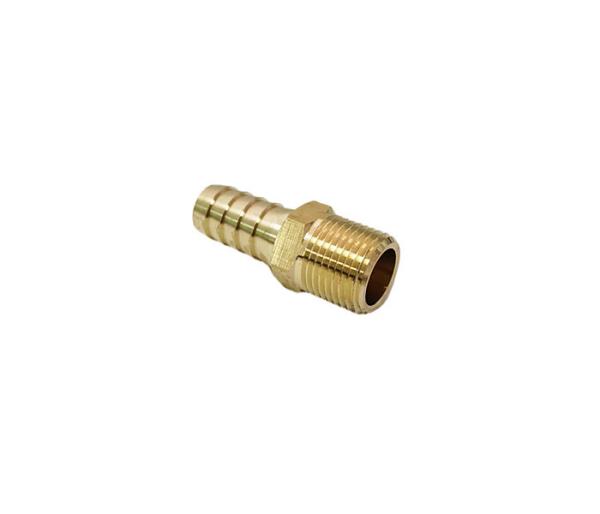 Buy cheap CNC 1/4'' Male Brass Hose Barb Reducer Brass Fitting from wholesalers