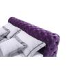 Buy cheap Crushed Velvet Modern Upholstered Bed King Size Wooden Frame 228 * 200 * 90cm from wholesalers