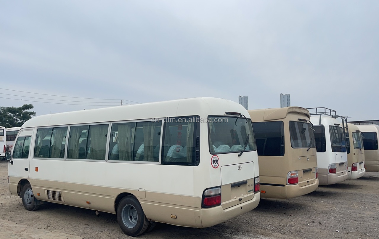1690/1490mm Front/Rear Track High Roof Coaster Bus with 23 6 Seats and Diesel Engine