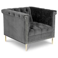 Buy cheap wholesale classic single seat sofa chair velvet fabric tufted upholstery accent product