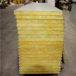 good sound insulation 35kg / m3 50mm grey white double steel glass wool sandwich