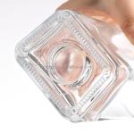 350ml 500ml Shaped Bottle for Whiskey Gin Liquor Hot Stamping Surface Coated