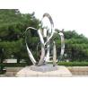 Buy cheap Custom Contemporary Garden Ornaments Statues Polished Metal Outdoor Abstract Sculptures from wholesalers