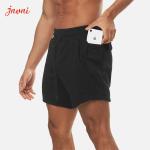 Weightlifting Squatting Mens Activewear Bottoms Gym Workout Shorts With Pocket