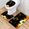 Buy cheap Halloween Polyester Fiber Toilet Mat Set Bathroom Three Piece Bath Rug Set from wholesalers
