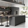 Buy cheap Black Built In Laminate PVC Kitchen Cabinets from wholesalers
