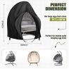 Buy cheap Plain Dyed Outdoor Patio Waterproof Heavy Duty 600D Large Double Hanging Swing Chair Dust Protector Covers from wholesalers