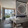 Buy cheap Transportation Train / Sea Five Star Modern King Size Bedroom Set with Curved Headboard from wholesalers