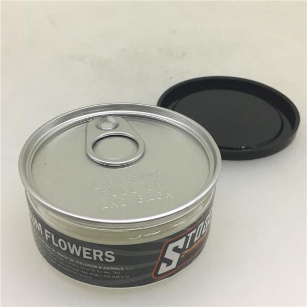 Buy cheap Easy Open 100ml Clear Plastic Cylinder Weed Packaging Can from wholesalers