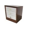 Buy cheap Modern wooden walnut frame with white finish drawers night stand,hotel bedside table for 5-star hotel from wholesalers