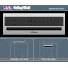 Buy cheap 2024 SS304 Silver Ceiling large air volume Recessed Air Curtain Doors from wholesalers