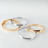 Buy cheap Daily wearing Overlapping 18K 9g Gold Diamond Couple Rings from wholesalers