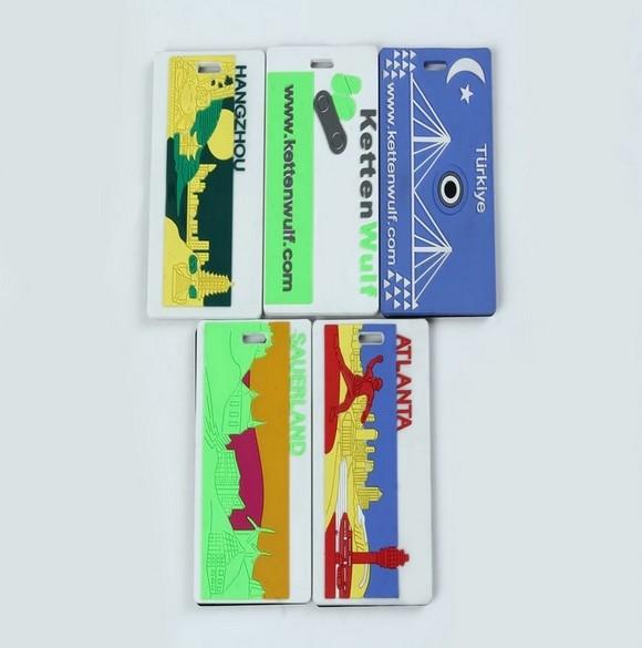 Buy cheap OEM Maker Waterproof Custom 3D Name Logo Soft PVC Rubber Travel Luggage Tags from wholesalers
