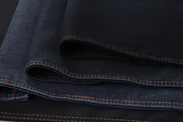 Buy cheap 9.5oz 78% Cotton Black Denim Chambray Fabric For Woman Skinny Jeans from wholesalers