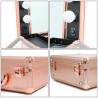 Buy cheap Aluminum Makeup Vanity Trolley With Mirror Rose Gold Color For Travel from wholesalers