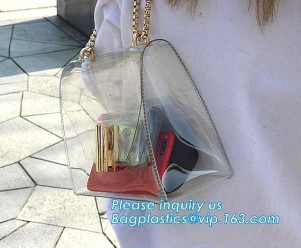 Buy cheap Waterproof Tote Bag for Teen Fashion And Classy woman, Durable Clear Pvc Zipper Bag Backpack For Best Price, PVC Shoulde from wholesalers