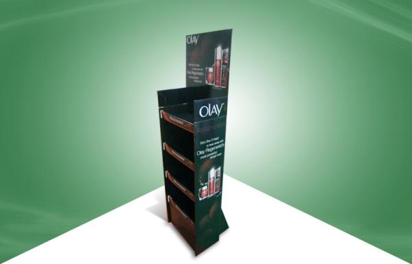 Buy cheap Eco-friendly Comatics Cardboard Floor Display Stands With Easy Assembly from wholesalers