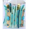 Buy cheap European and American fashion retro personality multicolor resin diamond bangle bracelet from wholesalers
