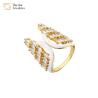 Buy cheap Colorful Enamel Butterfly Angel Wing Christmas Tree Rings Zircon Adjustable from wholesalers