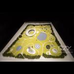 1/150 Scale Quzhou Sports Center Models Yellow Style Design Landscape Models