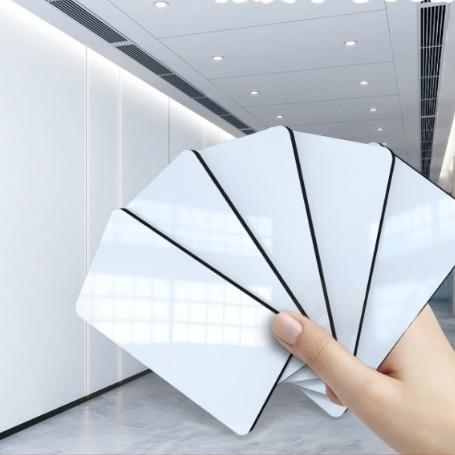 White Slat Interiored Nano Effect Indoor Fluted Wall Panel for Gym Interior