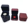 Buy cheap Navy Burgundy Commemorative Coin Boxes Round Corner Medal Keeping Box from wholesalers