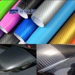 Durable Heatproof PET Protective Film , Wear Resistant 4D Carbon Fiber Vinyl