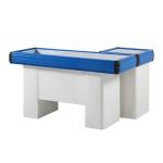 Width 550-1200mm Supermarket Checkout Counter Stainless Steel Table Retail Check