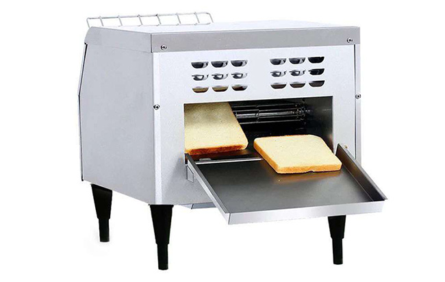 Safe Bread Conveyor Toaster Bakery Processing Equipment Quick Heating