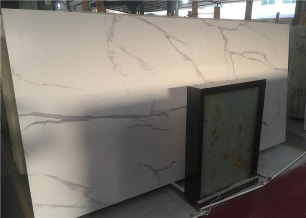 Buy cheap Calcutta White Marble Bathroom Vanity Countertops Low Water Absorption from wholesalers