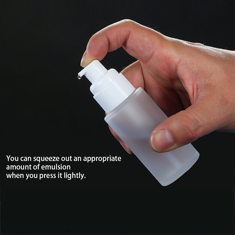Spray Cap Frosted 120ml 50g Cosmetic Glass Bottles