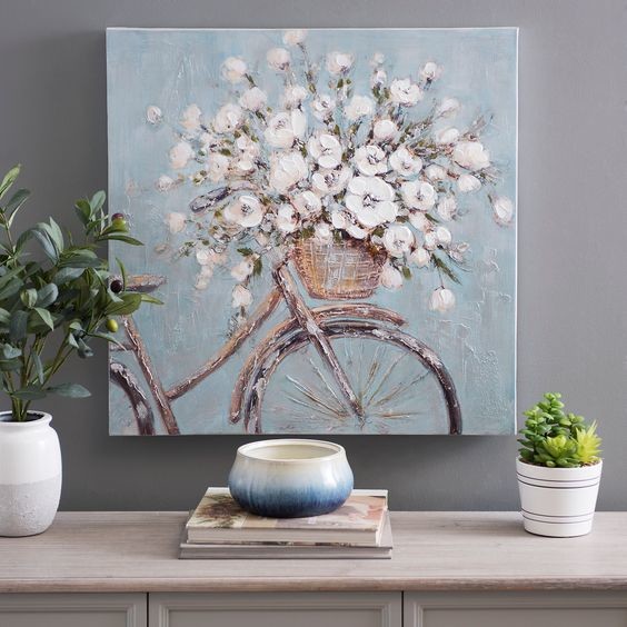 City Night Scenery Living Room Canvas Art , Popular Stretched Canvas Wall Art