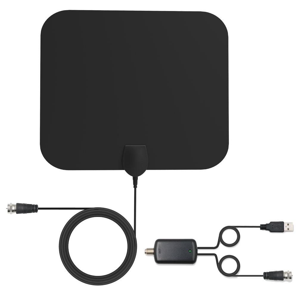 Indoor Window Paste Style Free Channel HD Antenna Digital TV Antena with V.S.W.R ≤1.5