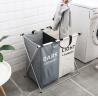 Buy cheap White Kids Baby Cotton Canvas Fabric Storage Bin Dirty Cloth Toys Collecting Basket Foldable Custom Laundry Bags from wholesalers