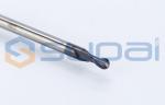 2 Flutes Ball Nose Solid Carbide End Mills CNC Milling Cutter R0.5 0.75mm CNC