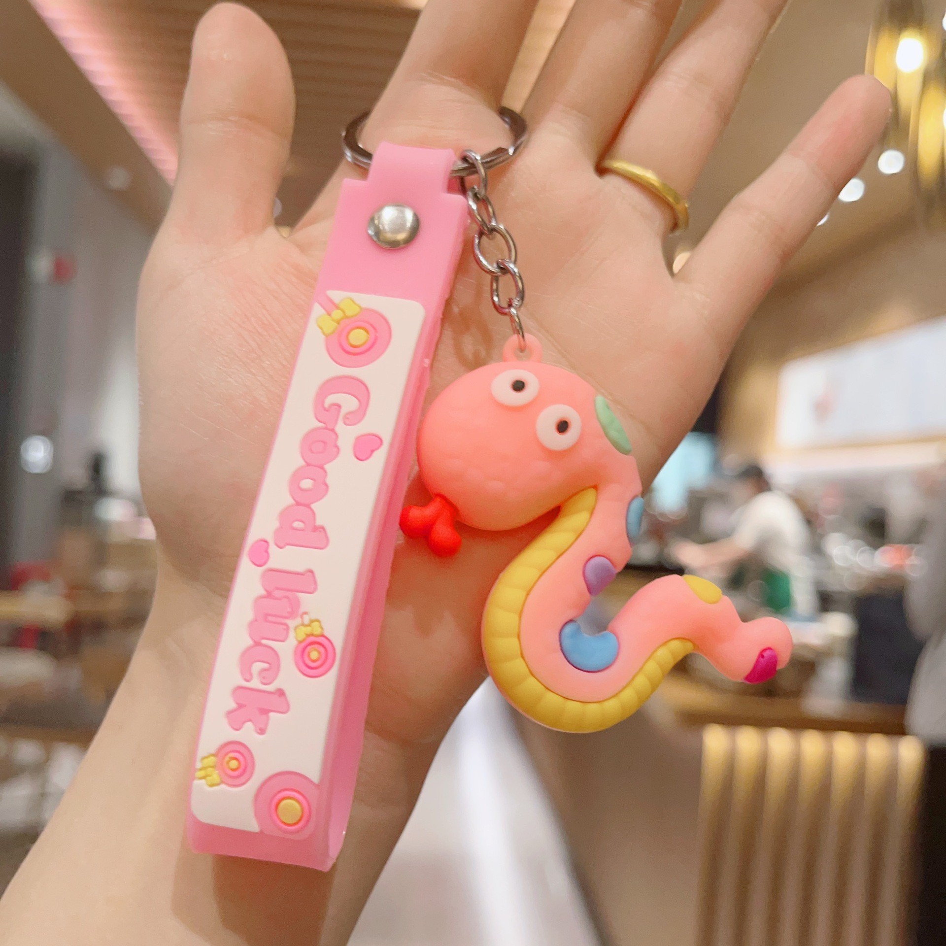 Adorable Cartoon Silicone Keychain Cute Kawaii Anime Cool Keychains For Backpacks Space Keychain Christmas Birthday Gift