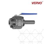 DN25 Soft Seal Ball Valve One Side NPT One Side Nipple Forged Ball Valve Three