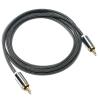 Buy cheap RCA Splendid Black Nylon Knited Aluminum Alloy Shell OD6.0 For soundbar HiFi luxury Car audio 1.5M from wholesalers