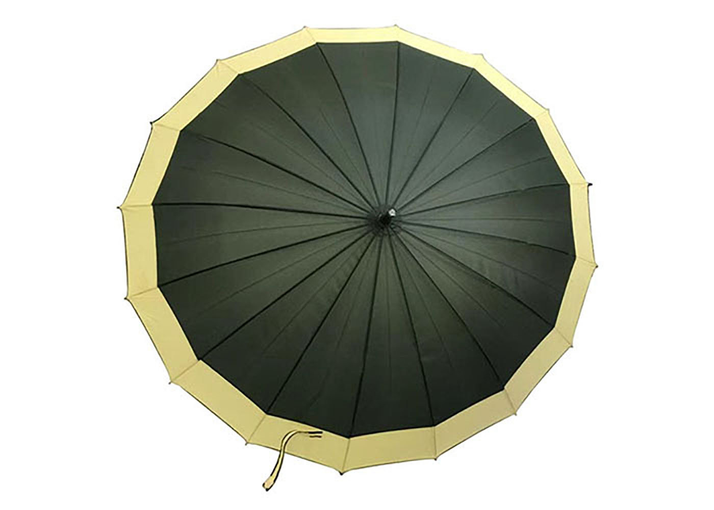Windproof Sport Auto Open Stick Umbrella 25 Inch 16 Ribs Rubber Handle