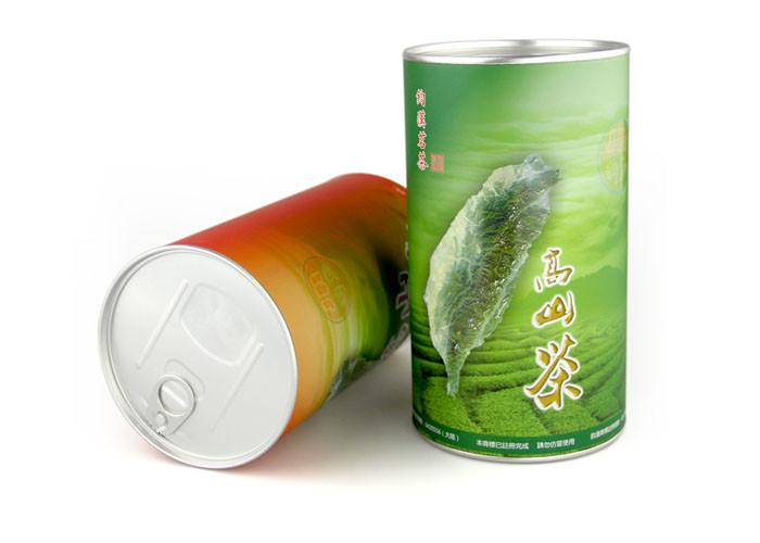 Eco-friendly Custom Paper Composite Cans Waterproof Aritight for Food