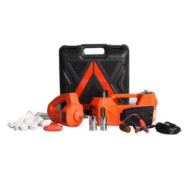 Buy cheap 3 ton Flat tire changing kit, 12V Electric car jack & impact wrench from wholesalers