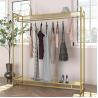 Buy cheap Factory Custom Color Size Gold Clothing Rack Modern Boutique Display Rack Gold Display Rack from wholesalers