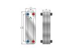 SS304 Stainless Steel Plate Heat Exchanger Brazed ZLC026 0.026㎡ 3.0 / 4.5 Mpa