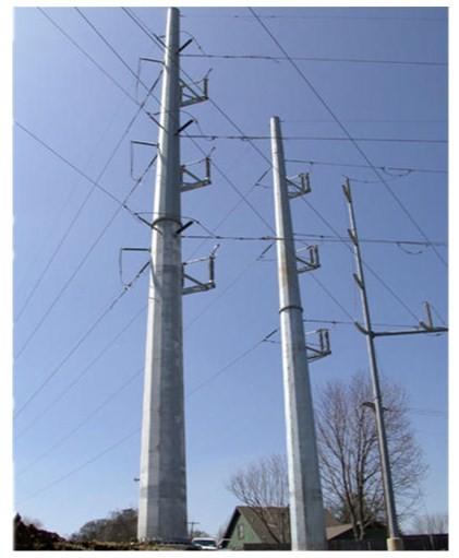 Buy cheap Durable Hot Dip Galvanized Power Distribution Pole 25-55FT from wholesalers